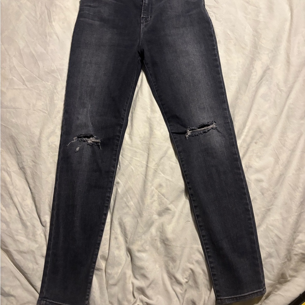 J Brand Black Ripped Skinny Jeans